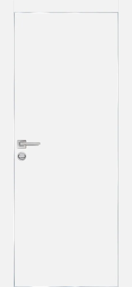 Межкомнатная дверь ПХ-1 AL кромка с 4-х ст. Белый матовый